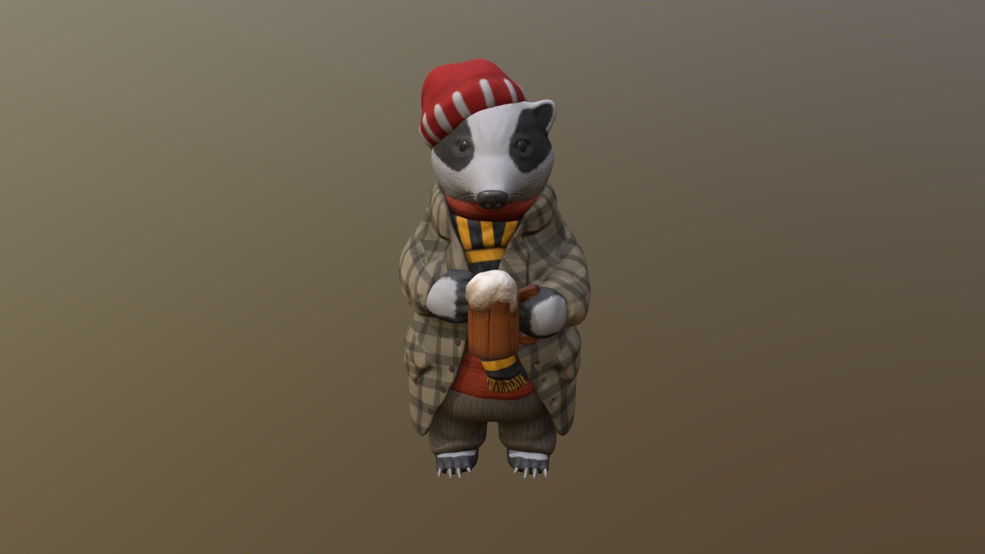 Mr. Badger — Sketchfab embed 3D viewer