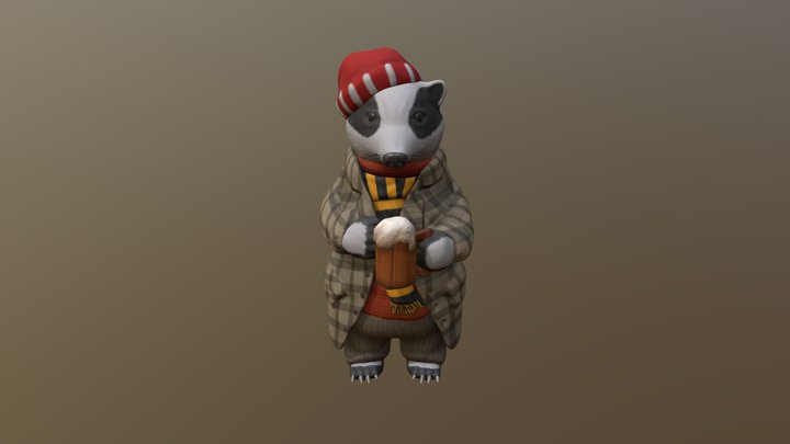 Mr. Badger 3D Model
