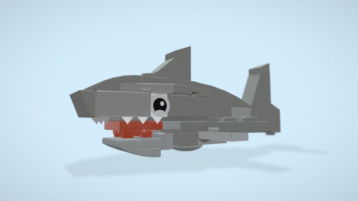 Lego Pirate Ship 31109 Shark 3D Model
