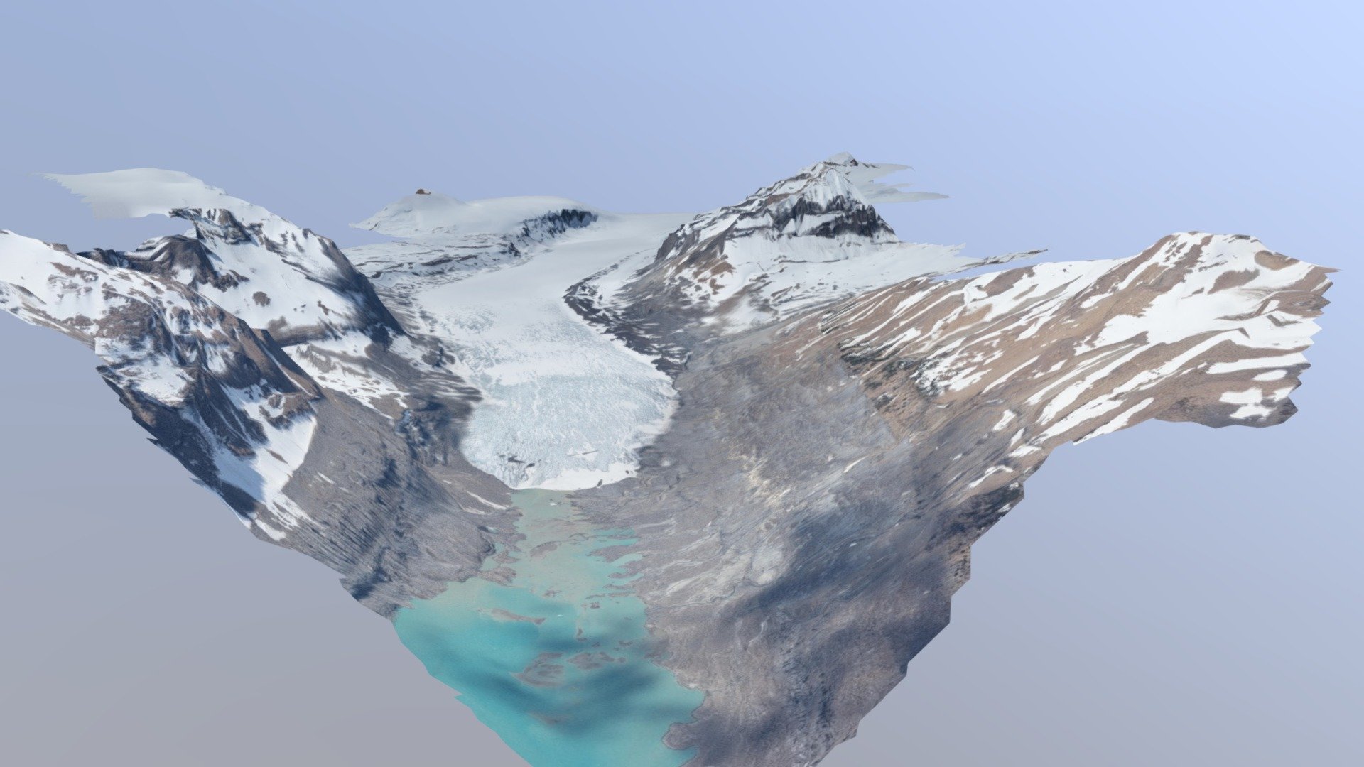 Saskatchewan Glacier - 3D model by David Rippin (@davidrippin) [3f2f48b ...