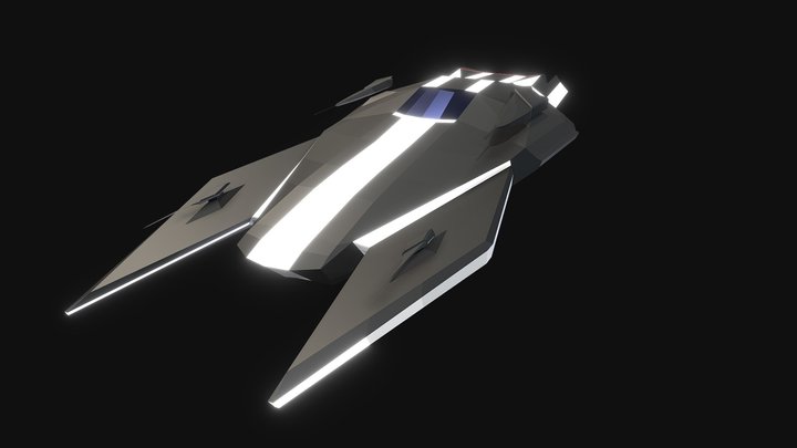 Challenger Starship 3D Model