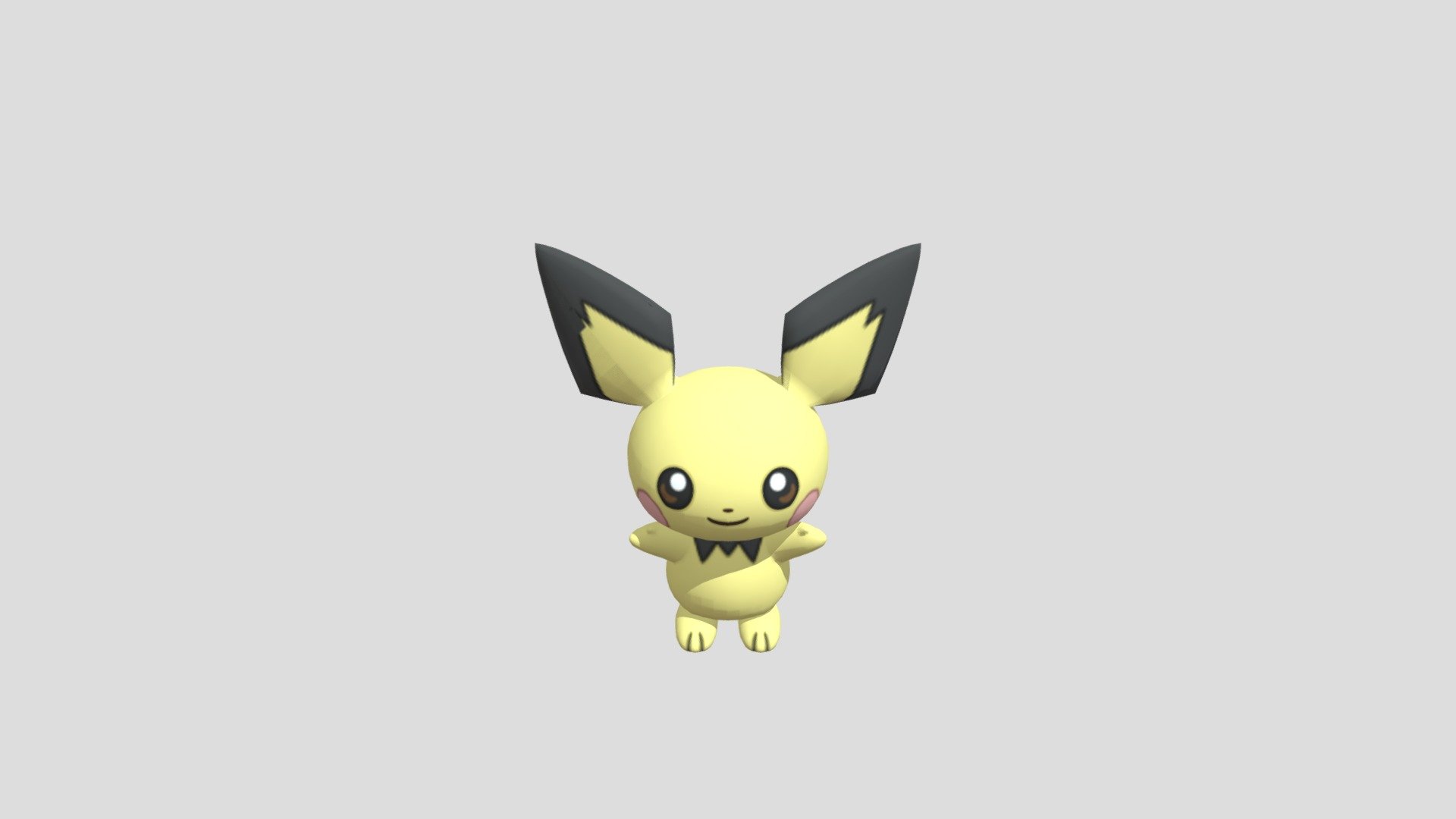 Pichu Download Free 3D model by nguyenlouis32 [3f2ffc7] Sketchfab