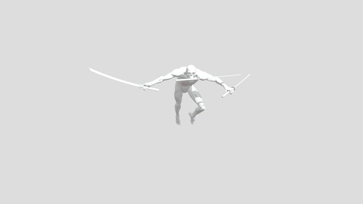Roronoa Zoro One Piece pose 3D Model