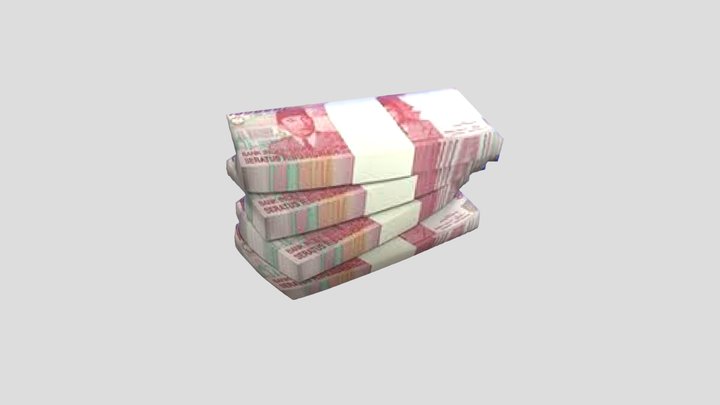 Uang 100 Rupiah 3D Model