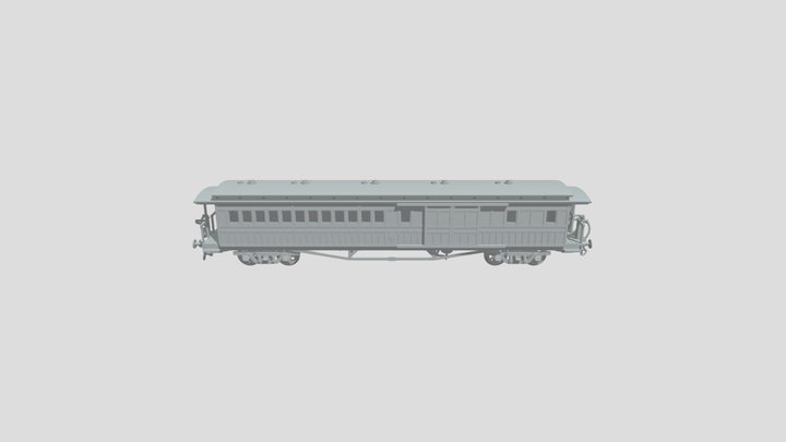 1/150　九州鉄道　ハニ1 3D Model