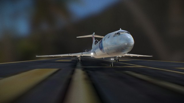 TU154-M 3D Model