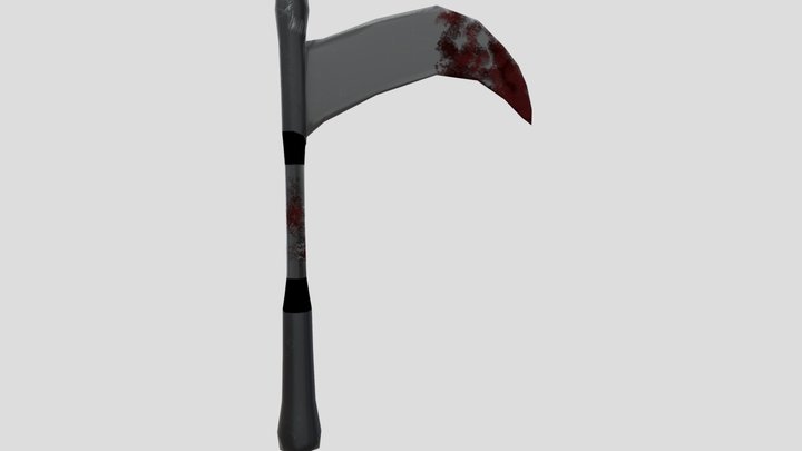 Dull Battleworn Scythe Media and Motion 2025 3D Model