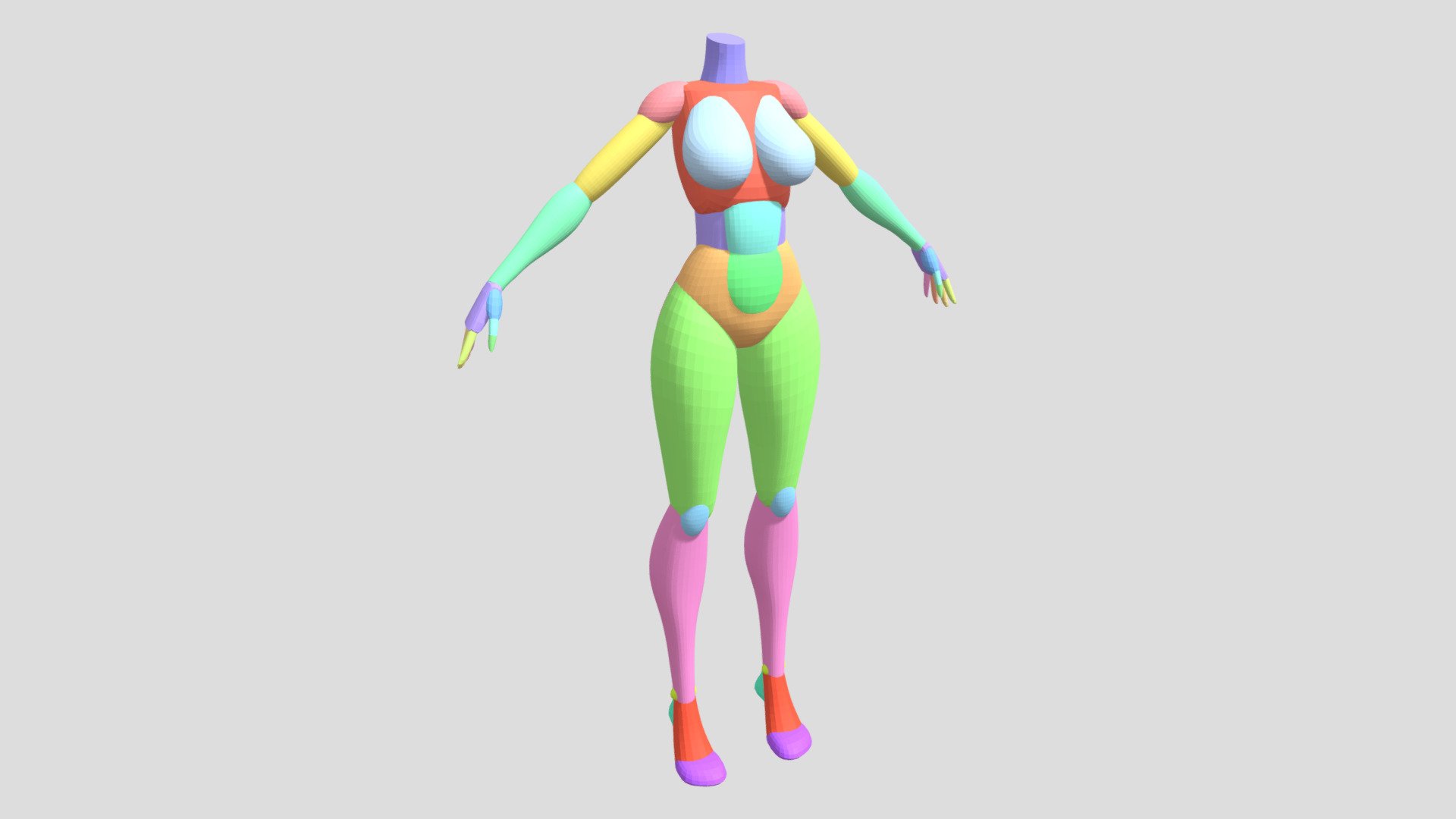 Female Body Blockout - Download Free 3D model by Toland-7 (@Toland7 ...