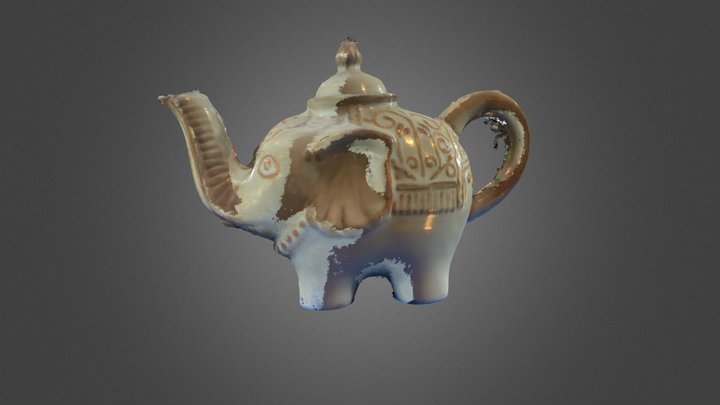 Elephant tea pot take 1 3D Model