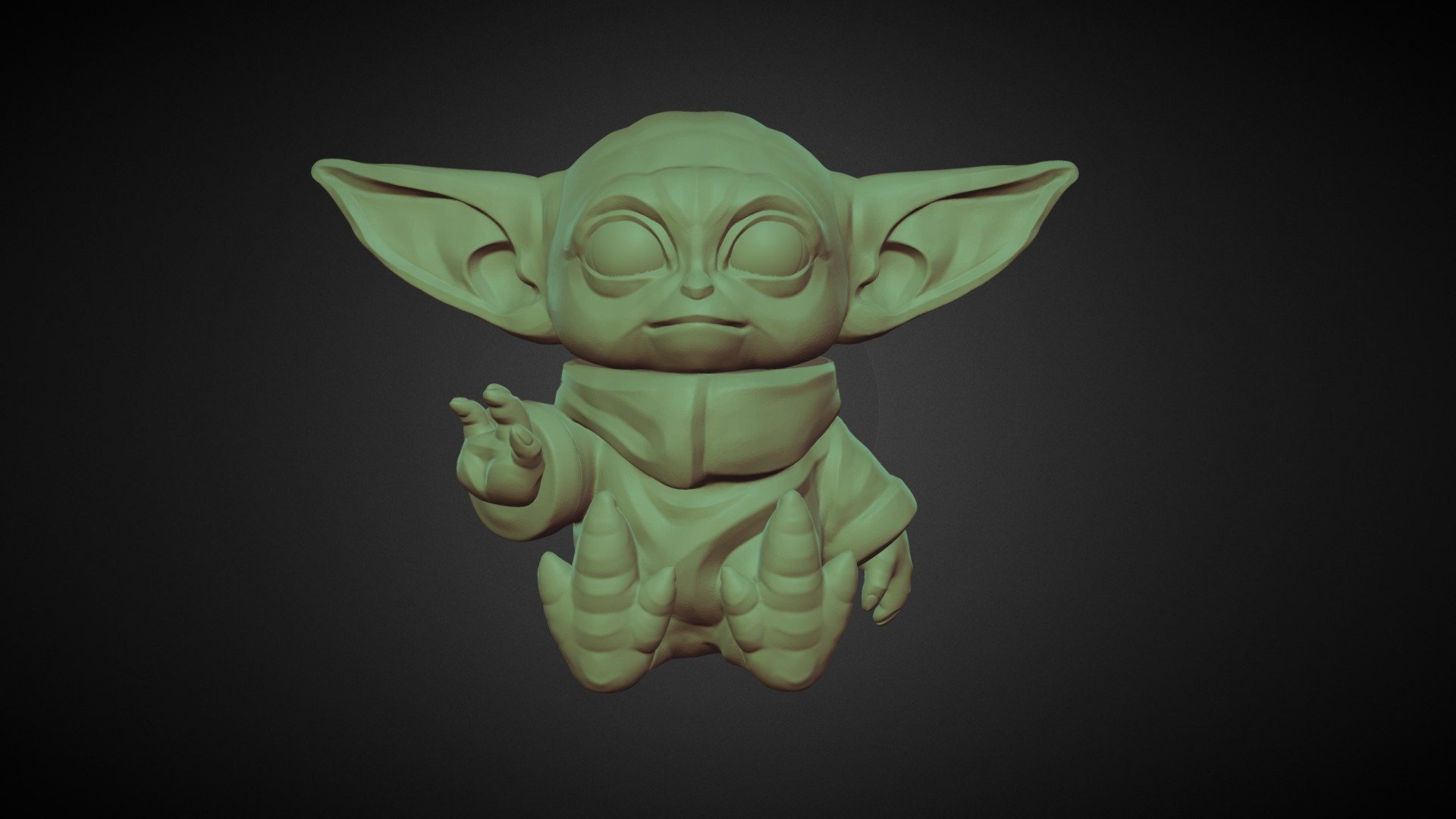 Baby Yoda 3D Printable - Buy Royalty Free 3D model by 3Dimentional