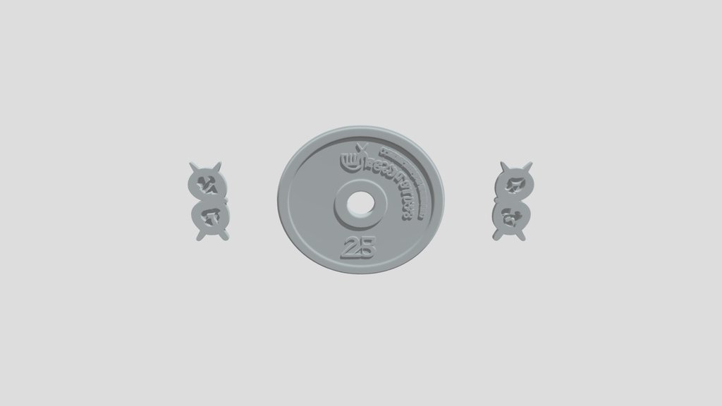 Megafitness 25 weight plate