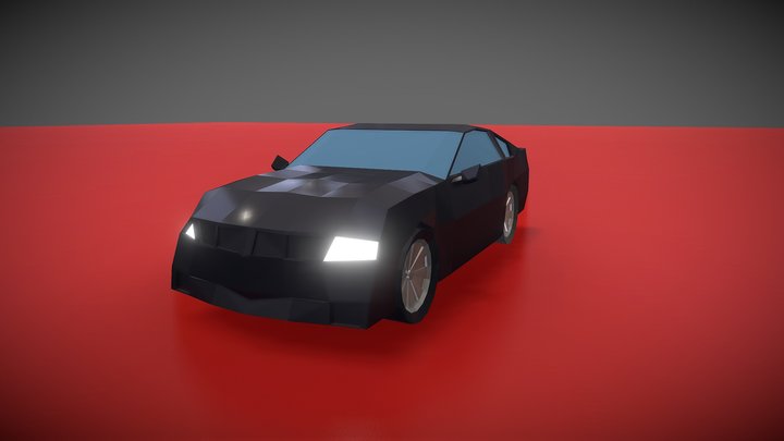 Low Poly Car Model 3D Model