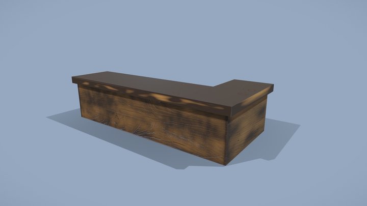 Balcao de Saloon – Estudo 3D1 (SAGA) 3D Model