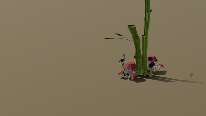 Collection of Foliage 3D Model