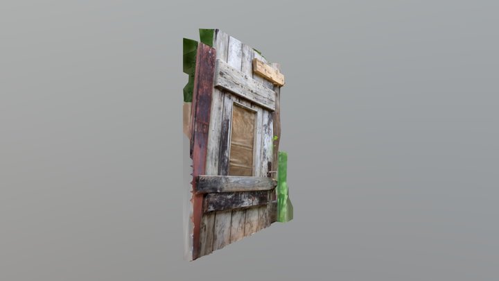 Dvere zahrada 3D Model