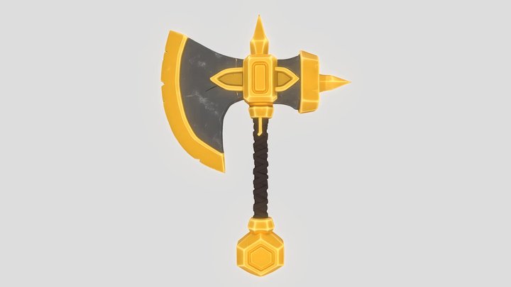 Stylized Fantasy Battle Axe