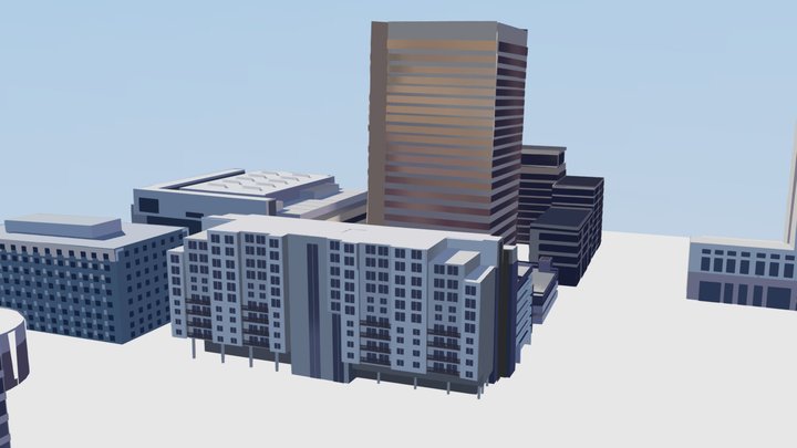 6th Street Hotel 1 3D Model