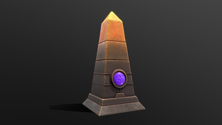 obelisk stylized 3D Model