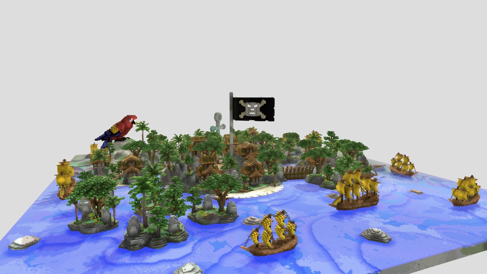 Pirate village lobby - 3D model by DeptraiCZ [3f3c018] - Sketchfab