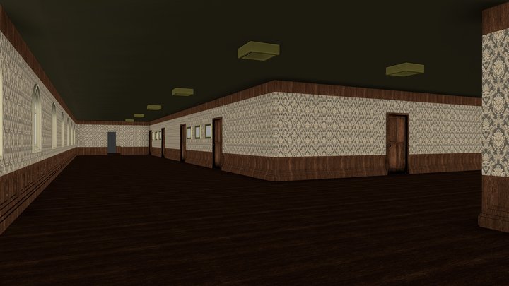 Interior Crime Scene_Complete_Textured 3D Model