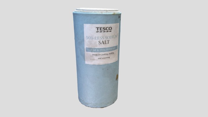 Tesco Table Salt [Photogrammetry] 3D Model