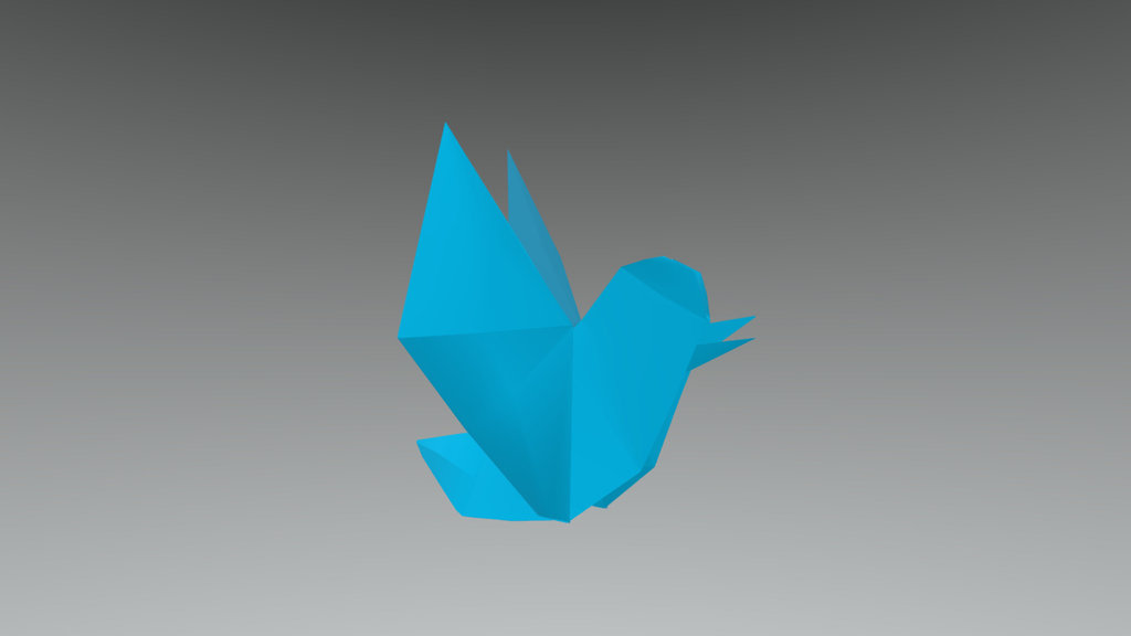 FREE Origami TWITTER BIRD