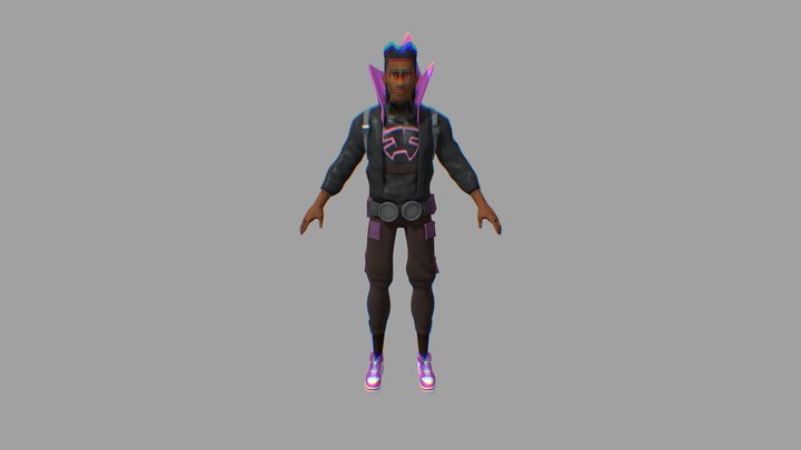 Prowler, Miles Morales Earth 42 3D Model