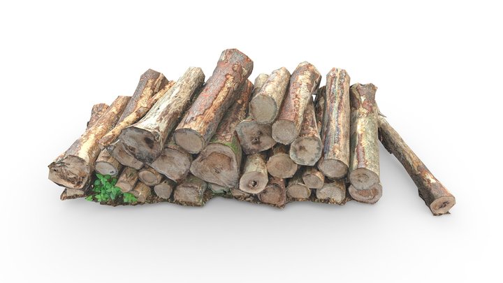 Log Pile (Game Ready / 2K PBR)