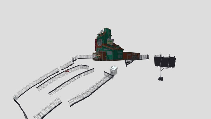 Hello Neighbor 2 Unused Alpha 2 Mall Map 3D Model
