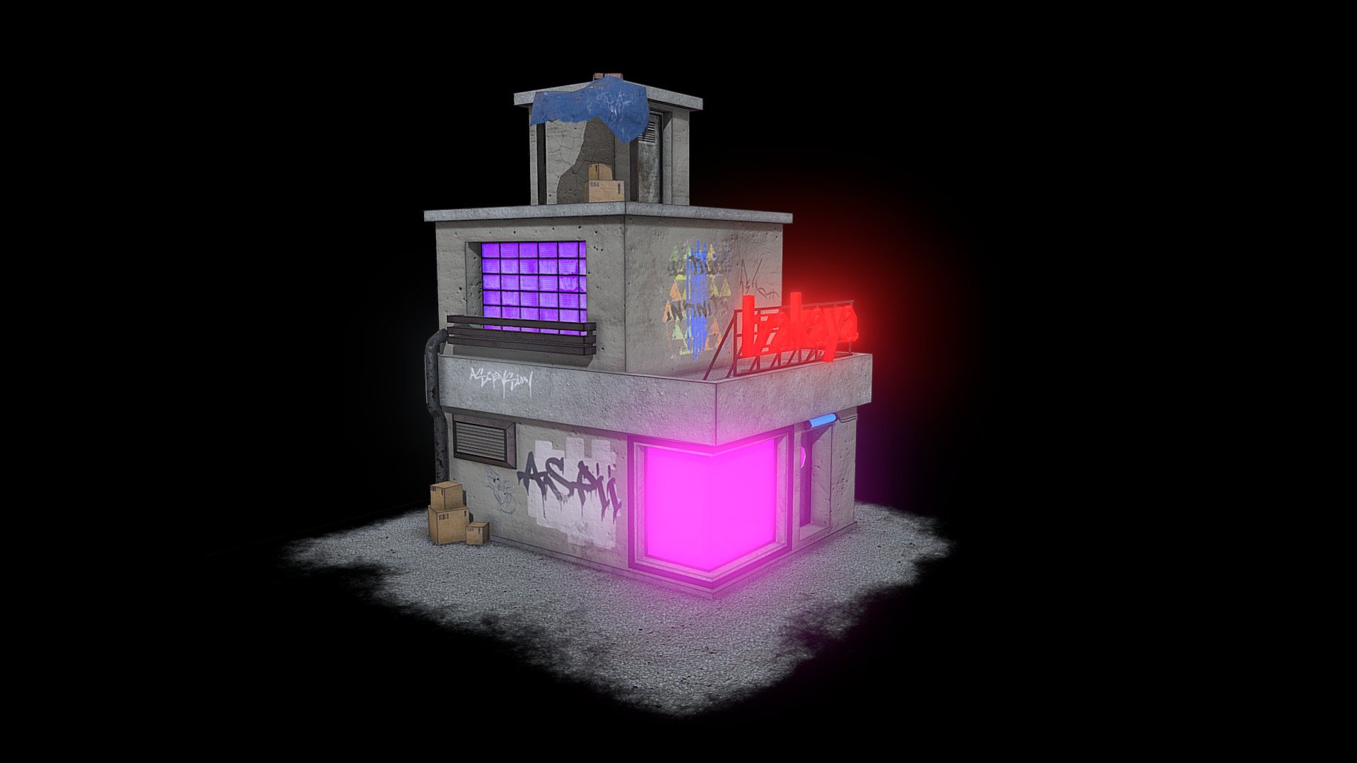 Izakaya - Low Poly Building