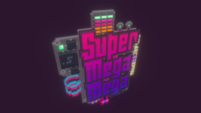 Super Mega Mega™ logo 3D Model