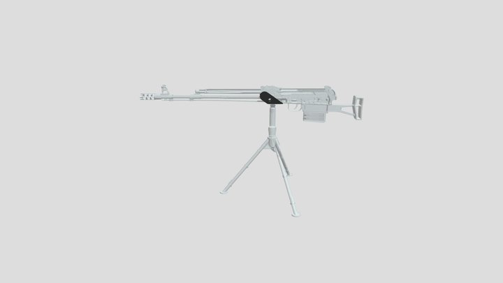 AK KZS-20 H Sniper Rifle 3D Model