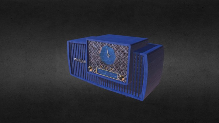 Vintage Radio 3D Model