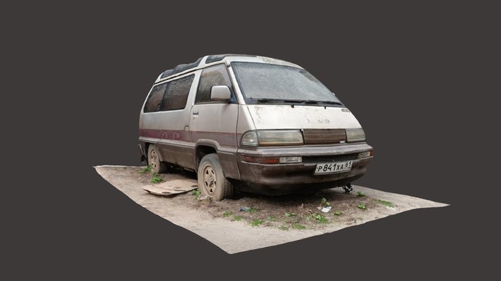 Abandoned Toyota MasterAce Surf – rough scan 3D Model