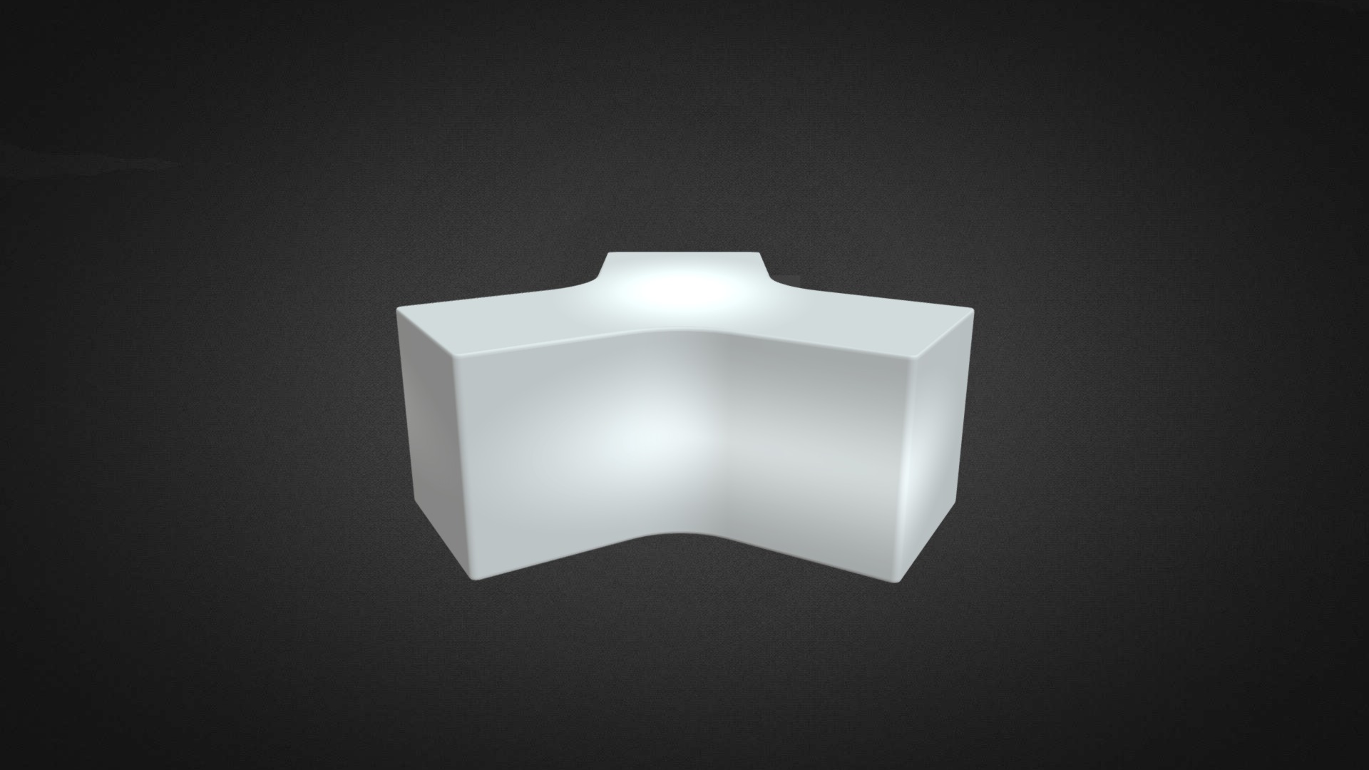 3D model Ypsilon LED Hire - This is a 3D model of the Ypsilon LED Hire. The 3D model is about a white square object.