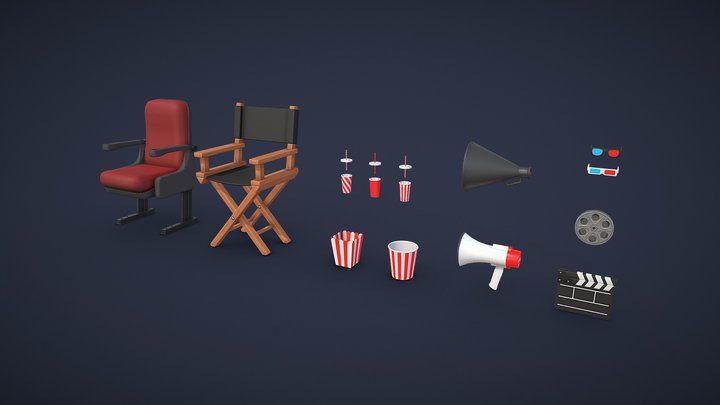 Cinema Pack 3D Model