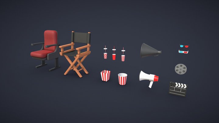 Cinema Pack 3D Model