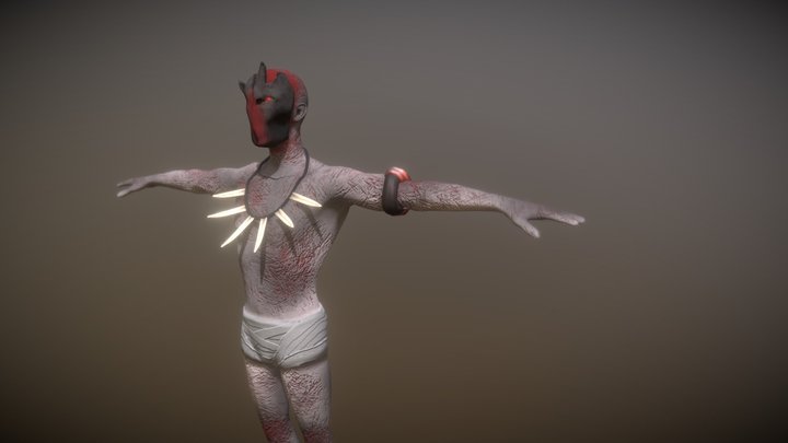 Kabuki Man 3D Model
