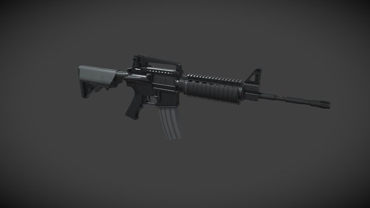 M4A1 SOPMOD 3D Model