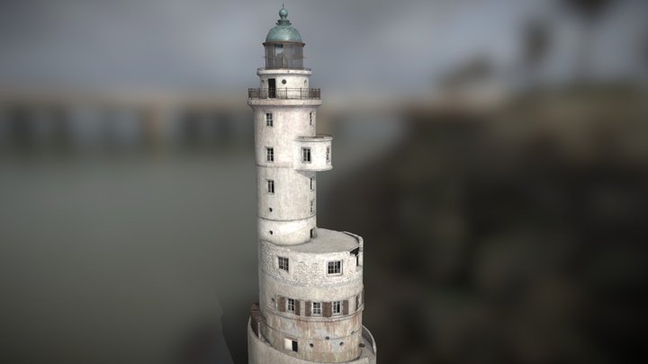Aniva Lighthouse 3D Model