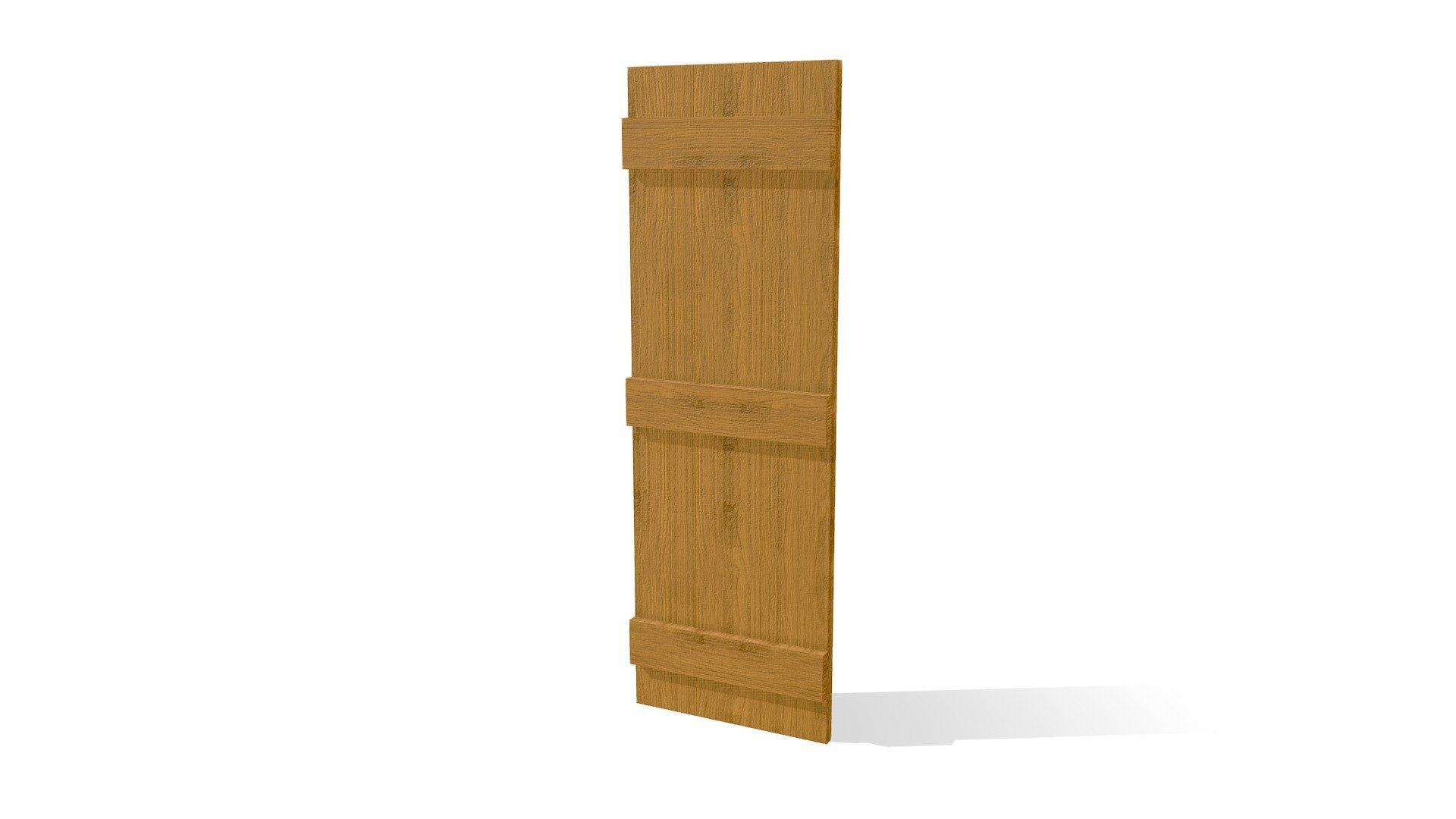 SHUTTERS - BOARD & BATTEN - 3 BRD 3 BTN, CLOSED — Sketchfab embed 3D viewer