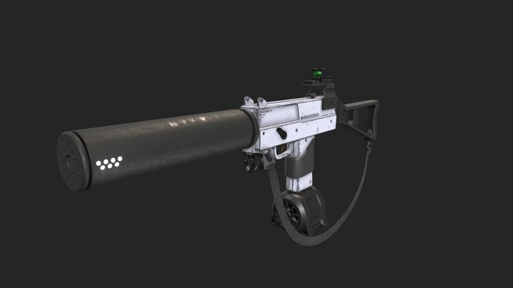 Sub machine gun 3D Model