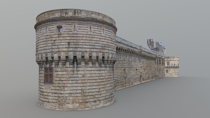 Château des Ducs de Bretagne in Nantes 3D Model