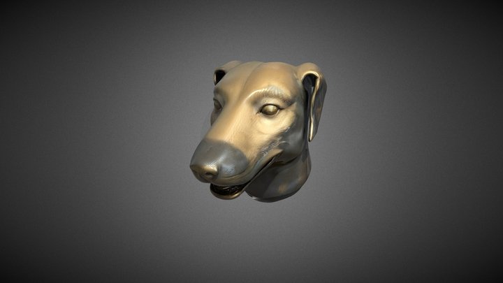 Bronze Dog Head (Old Summer Palace) 3D Model