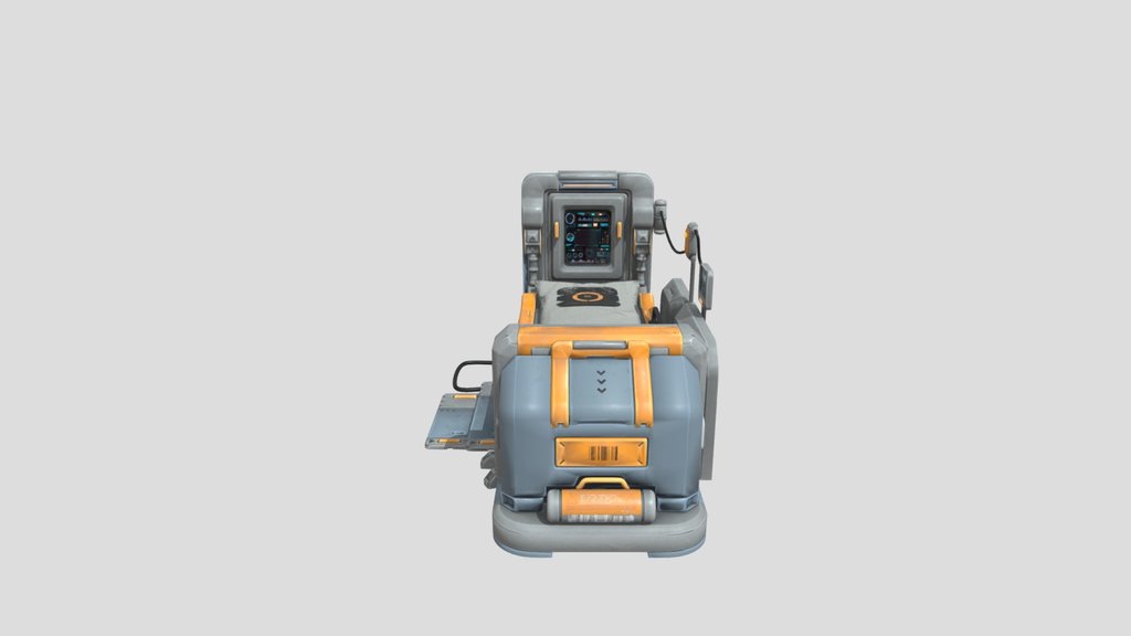 Sci Fi Emergency Bed Hardsurface
