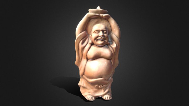 Laughing Buddha Statue Scanned 3D Model
