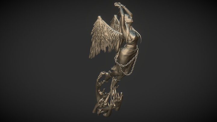 Captured angel 3D Model