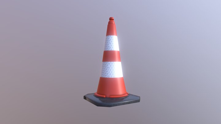 JSP Dominator Traffic Cone 3D Model