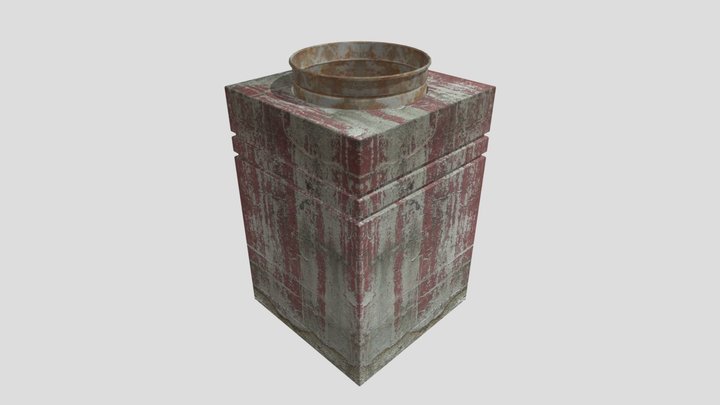 Street trash can 3D Model