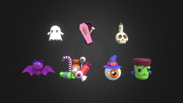 halloween icon 1 3D Model